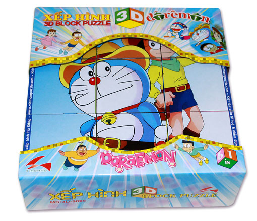 Xếp hình khối 3d doremon - Đồ chơi Trẻ Em Tia Sáng - Công Ty TNHH Sản Xuất - Thương Mại & Dịch Vụ Tia Sáng